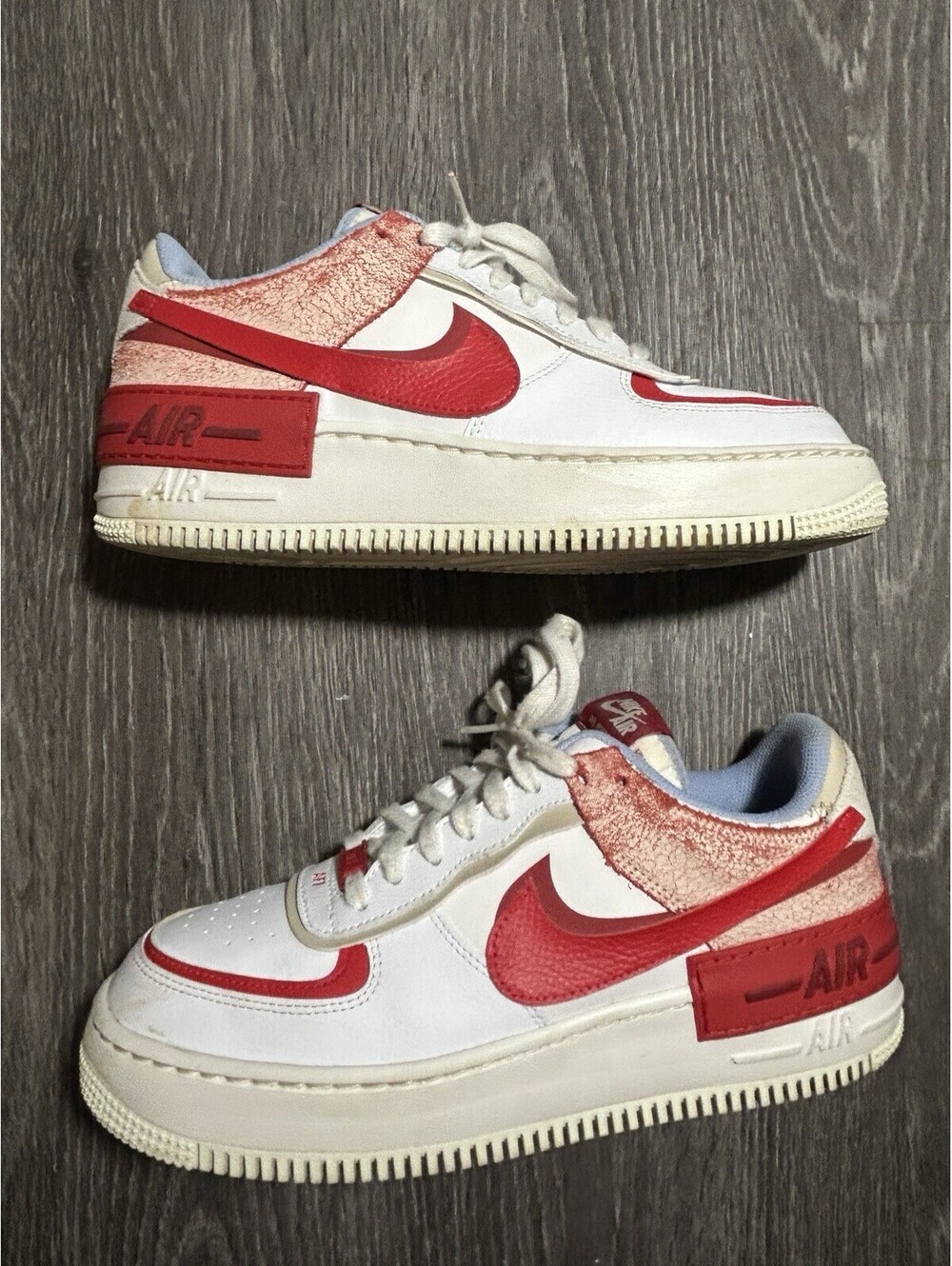 Nike Air Force 1 Shadow Cracked Leather Womens 11 CI0919-108